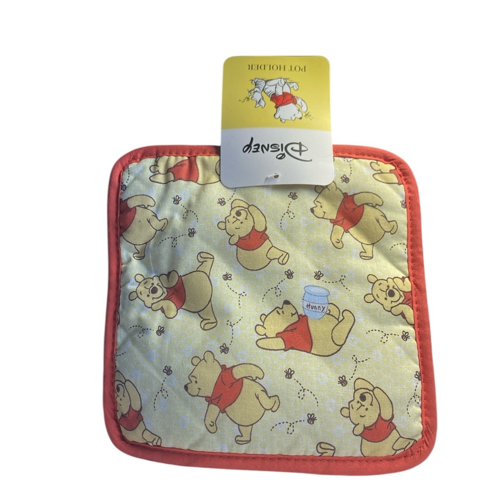 🤑3/$15🤑 Disney Winnie the Pooh Kids Pot Holder Set - Yellow and Red